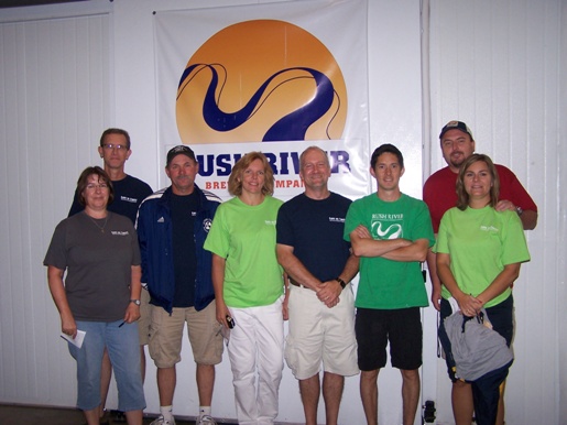 Wisconsin Brewery Tour Group at Rush River Brewing in River Falls WI