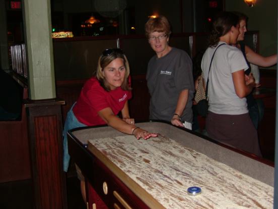 Shuffleboard at Great Dane Brew Pub, Madison WI