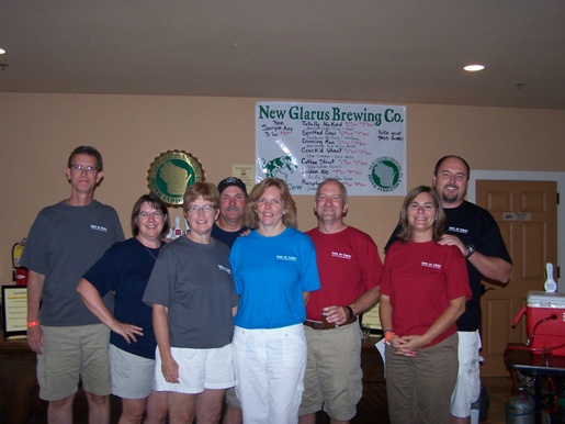 Wisconsin Brewery Tour Group at New Glarus Brewing Tasting Room