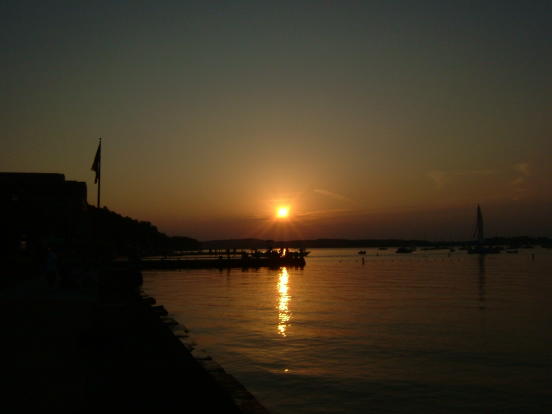 Sunset at Memorial Union, UW-Madison